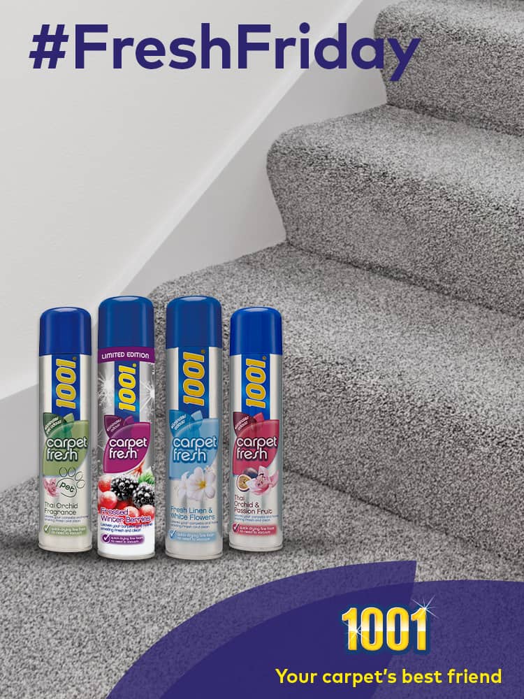 #FreshFriday is talking all about new carpet odour spray scents & food stains on carpet