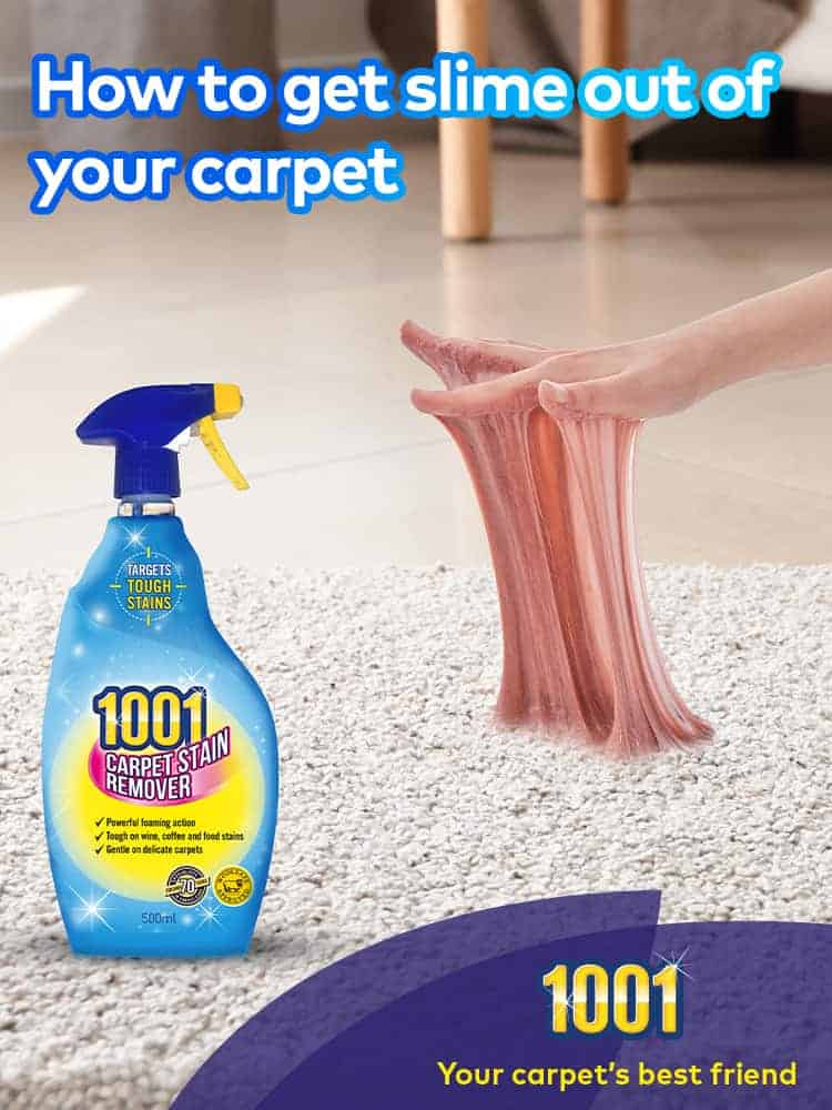 How to clean slime with our child safe carpet cleaner
