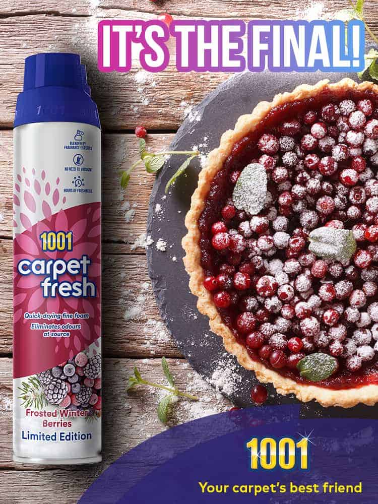 Frosted Winter Berries Carpet Fresh