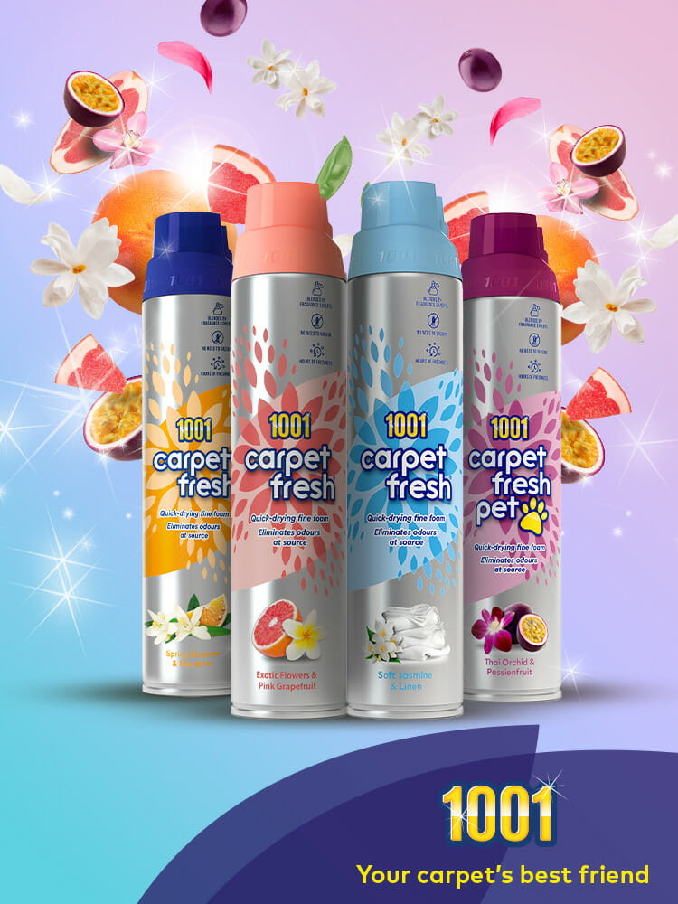 How to use a carpet foam spray freshener